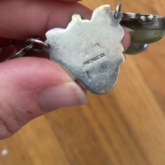 Art Deco Mexico Sterling Necklace, Vintage Silver - Picture 4 of 9